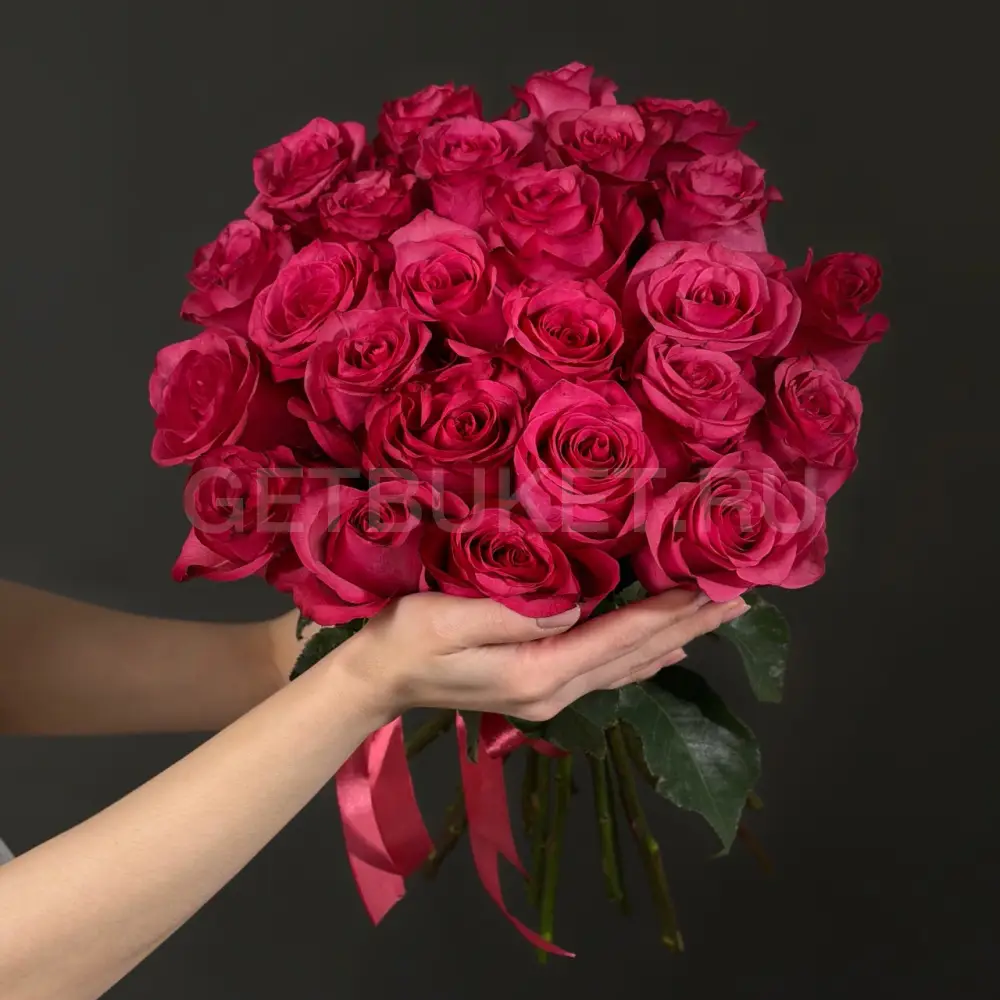 66048 Букет из 25 розовых роз